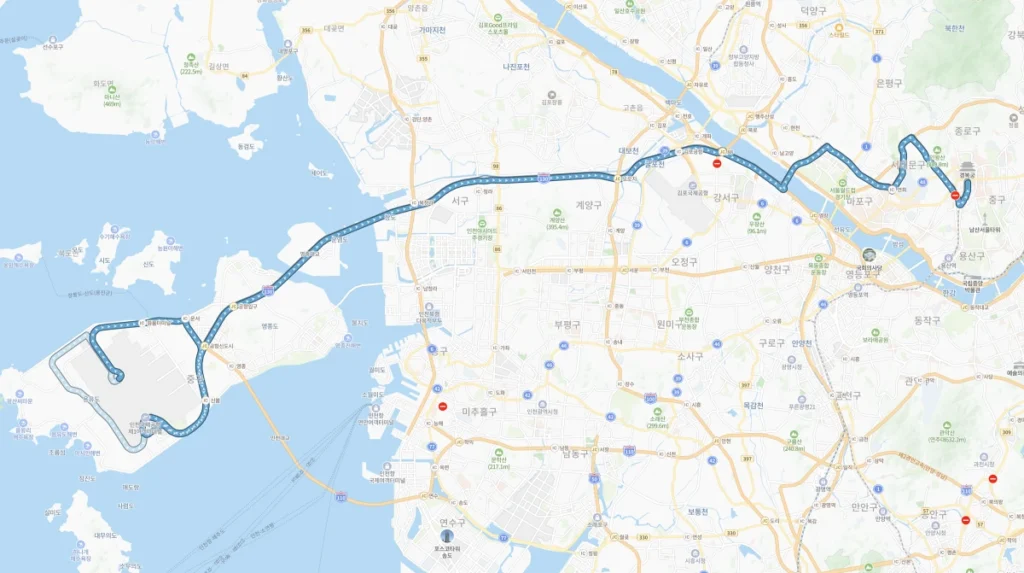 6005번-인천공항버스-전체노선