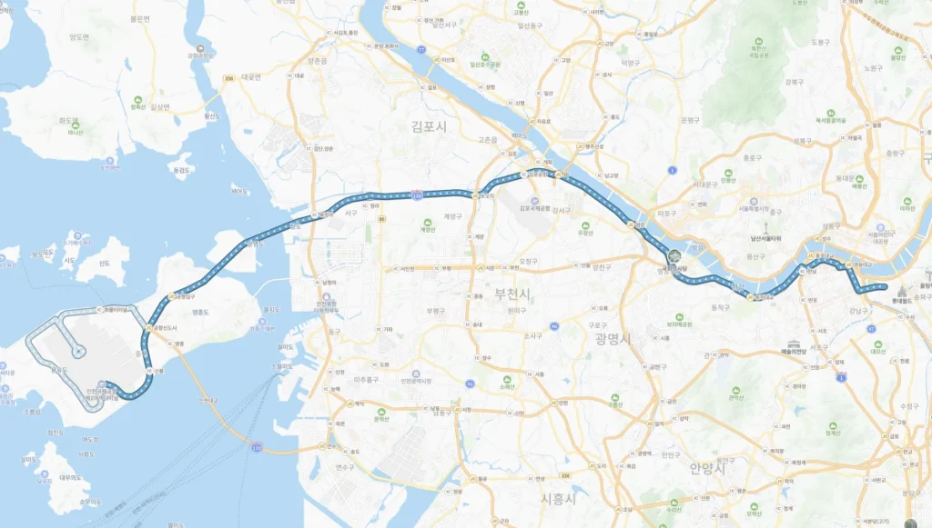 6006번-인천공항버스-전체노선