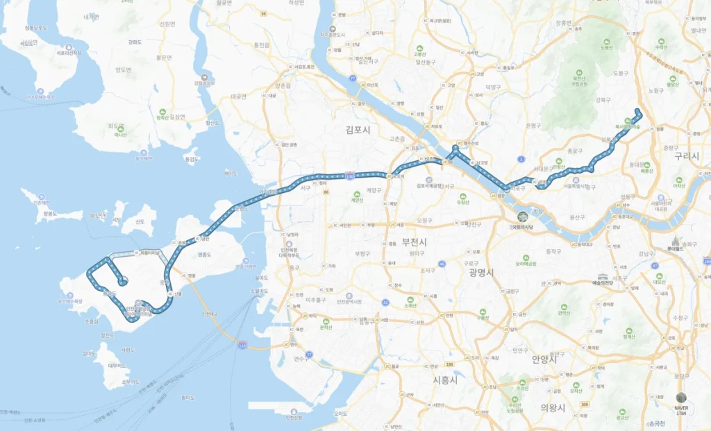 6011번-인천공항버스-전체노선